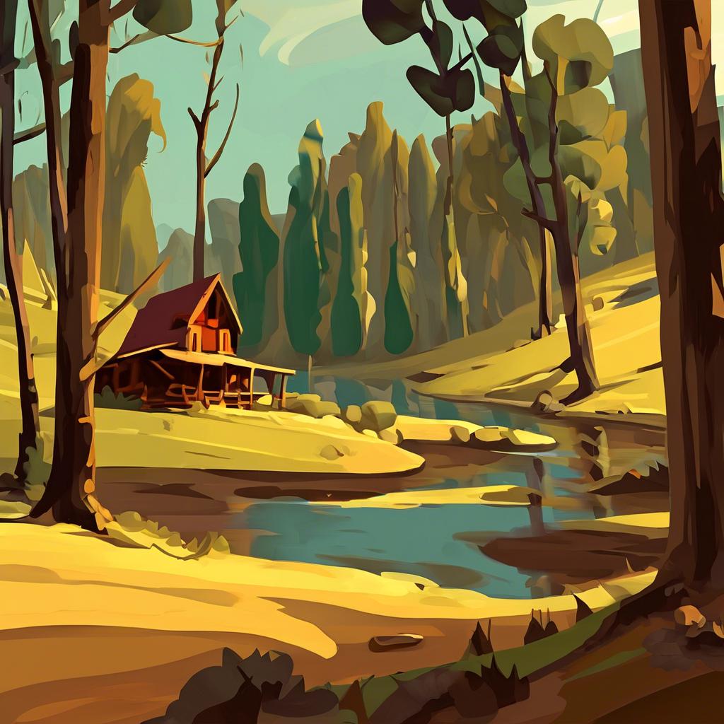 Η προέλευση της ζωγραφικής Woody Landscape του George Lambert